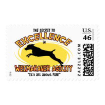 Agility Weimaraner Secret Postage Stamps by MenagerieMayhem Agility Weimaraner Secret Postage Stamps