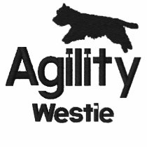Agility Westie Embroidered Polo Shirt embroidered shirts by MenagerieMayhem Agility Westie Embroidered Polo Shirt embroidered shirts