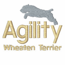 Agility Wheaten Terrier Embroidered Jacket embroidered shirts