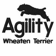 Agility Wheaten Terrier Embroidered Polo Shirt