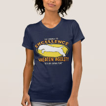 Agility Wheaten Terrier Secret Ladies Dark T-Shirt