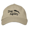 Agility Whippet Embroidered Hat embroidered hats