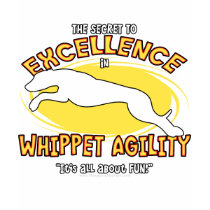 Agility Whippet Secret Ladies Dark TShirt