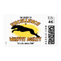 Agility Whippet Secret Postage Stamps by MenagerieMayhem Agility Whippet Secret Postage Stamps