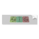 Agios-Ag-I-Os-Silver-Iodine-Osmium Bumper Sticker