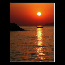 Agios Nikolaos sunrise, Crete postcards