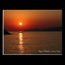 Agios Nikolaos sunrise, Crete postcards