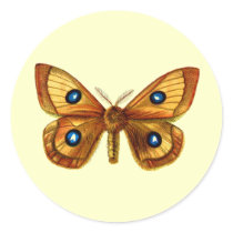 Aglia Tau Butterfly stickers