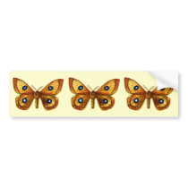 Aglia Tau male, Aglia Tau male, Aglia Tau male bumper stickers by FlutterByButterfly Aglia Tau male, Aglia Tau male, Aglia Tau male bumper stickers