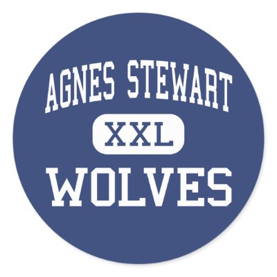 Agnes Stewart Wolves Middle Springfield Sticker by customteamsportswear