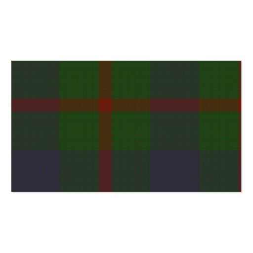 Agnew Tartan Grunge Business Cards (back side)