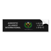 Agnostic Alliance - Bumper Sticker, Black
