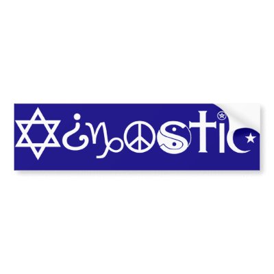 Agnostic Bumper Sticker by egeardesigns