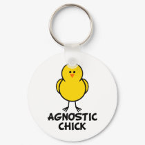 Agnostic Chick keychains by chicktshirts8 Agnostic Chick keychains