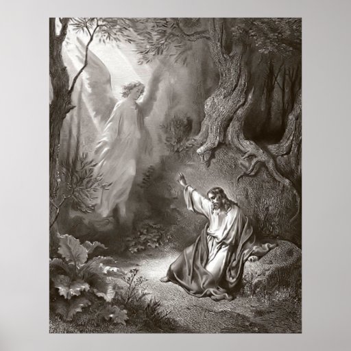 Agony In Garden Dore Inspirational Poster