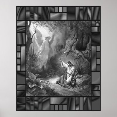 Agony In Garden Dore Jesus Angel Poster by SmilinEyes_Posters