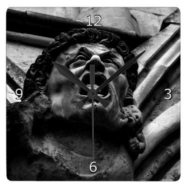 Agony of the Biting Imps Gothic Gargoyle Wall Clock