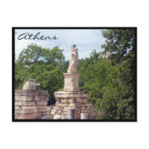 agora forum statue postcard