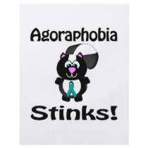 Agoraphobia Stinks Skunk Awareness Design Flyers