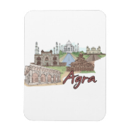 Agra - India.png Flexible Magnet