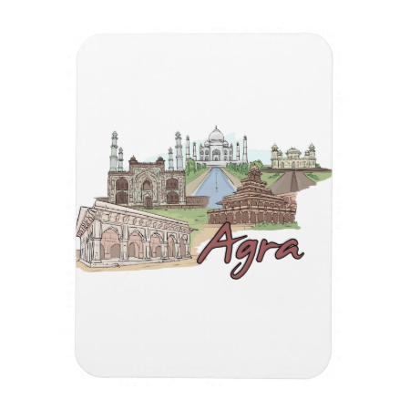 Agra - India.png Flexible Magnet