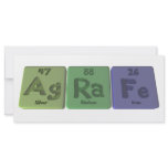 Agrafe-Ag-Ra-Fe-Silver-Radium-Iron rack cards