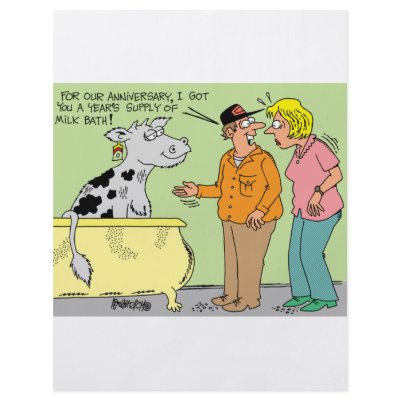 AGRICULTURAL FARMER HUSBAND / WIFE CARTOON HUMOR FLYER DESIGN by agriculture_gifts