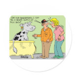 AGRICULTURAL FARMER HUSBAND / WIFE CARTOON HUMOR stickers
