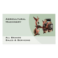 Agricultural machinery business card