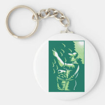 Agricultural Worker Fruit Picker Keychains