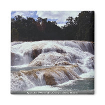 Agua Azul Waterfalls, Chiapas State, Mexico Fridge Magnet