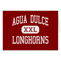 Agua Dulce - Longhorns - Senior - Agua Dulce Texas Card