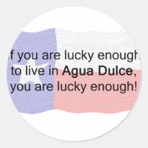 Agua Dulce Lucky Stickers