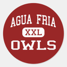 Agua Fria - Owls - High School - Avondale Arizona Sticker