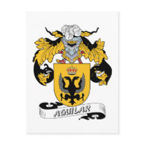 Aguilar Family Crest postcards