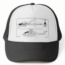 AH1 Blueprint hats by iflytandemrotor AH1 Blueprint hats