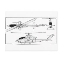 AH1 Blueprint postcards by iflytandemrotor AH1 Blueprint postcards