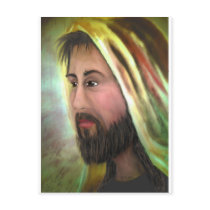AH-001-048 Ave Hurley -  JESUS, THE EYES OF COMPAS Postcard