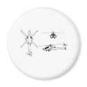 AH-64 blueprint magnets by iflytandemrotor AH-64 blueprint magnets