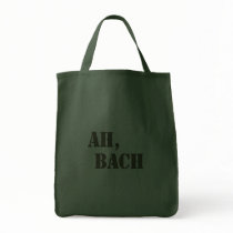 Ah Bach Tote Bags