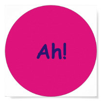 Ah! Button Poster posters by imperfectiomism Ah! Button Poster posters