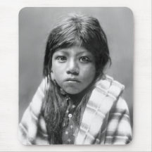 Ah Chee Lo (Native American Child) Mousepads