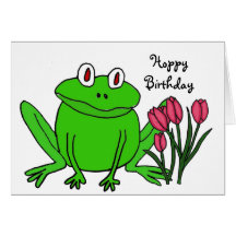 AH- Funny Frog Birthday Card
