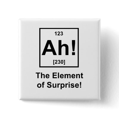 Ah! The Element of Surprise Buttons by jroota