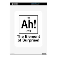Ah! The Element of Surprise. Decal For The iPad