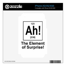 Ah! The Element of Surprise. iPhone 3GS Decals