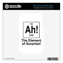 Ah! The Element of Surprise. iPod Touch 4G Skins