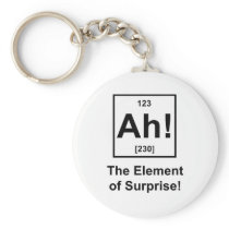 Ah! The Element of Surprise Keychain