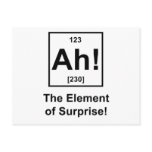 Ah! The Element of Surprise Postcard