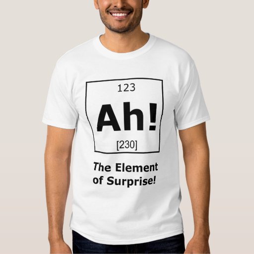 Ah! The Element of Surprise! Tshirt Zazzle
